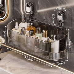 🍽️🔥Estante de almacenamiento con ventosa sin perforaciones, escurridor de pared para cocina y baño