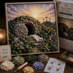 ✝️ Kit de Punch Needle 3D Cristiano – Bordado en Tela con Motivos de Fe, Manualidad Creativa Fácil para Adultos y Niños, Decora tu Hogar con Arte Textil 🧵🖼️✨