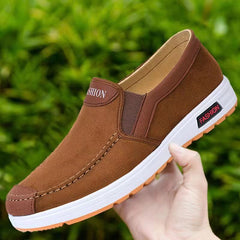 【39-44】Nuevos zapatos de lona casuales para hombres, zapatos deportivos transpirables