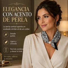 🏆🔥Nuevo diseño 2026【🔥4 piezas】✨ Crea un look encantador sin esfuerzo: Bufanda con cierre magnético de perlas🧣