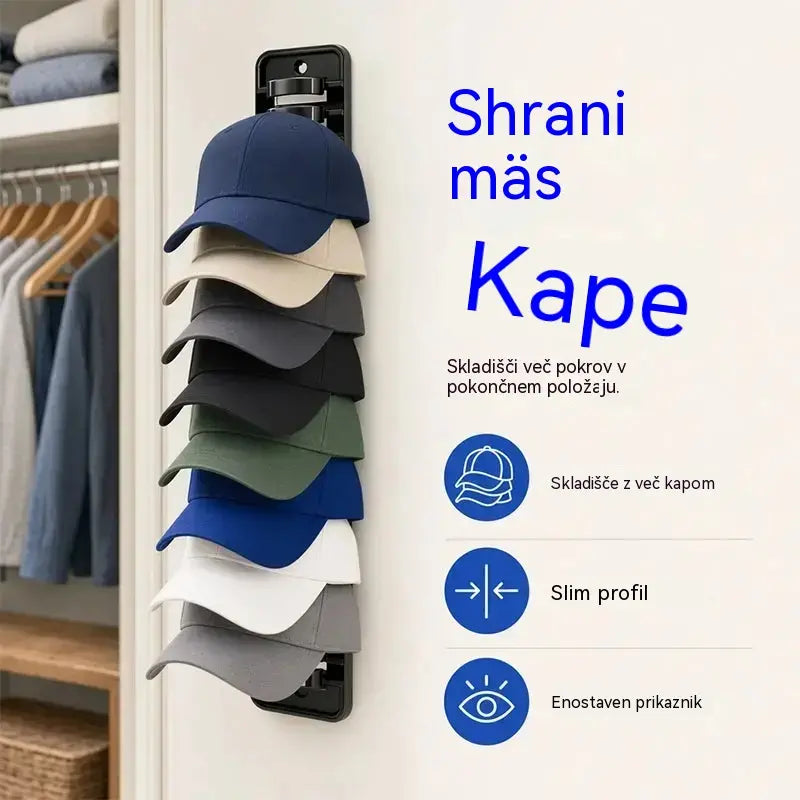 [Paket 2] Stojalo za klobuke, ki prihrani prostor