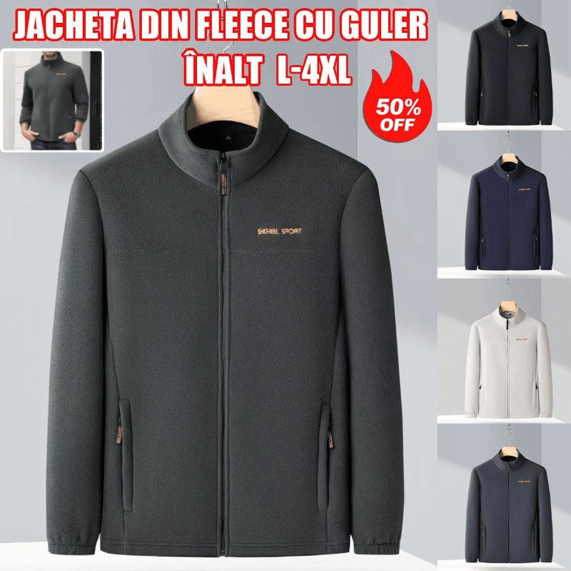 🧥🍂🔥Kúp 1 a 1 dostaneš zadarmo🔥Pánska jesenná a zimná polar fleecová bunda, flísová bunda s vysokým golierom pre mladých mužov a mužov stredného veku