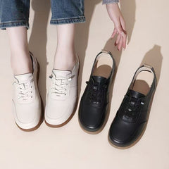 🔥✨【Nuevos estilos de otoño】🔥🥿【35-40】Zapatos casuales de mujer de piel auténtica - sin cordones, cómodos, suela suave, primavera y otoño