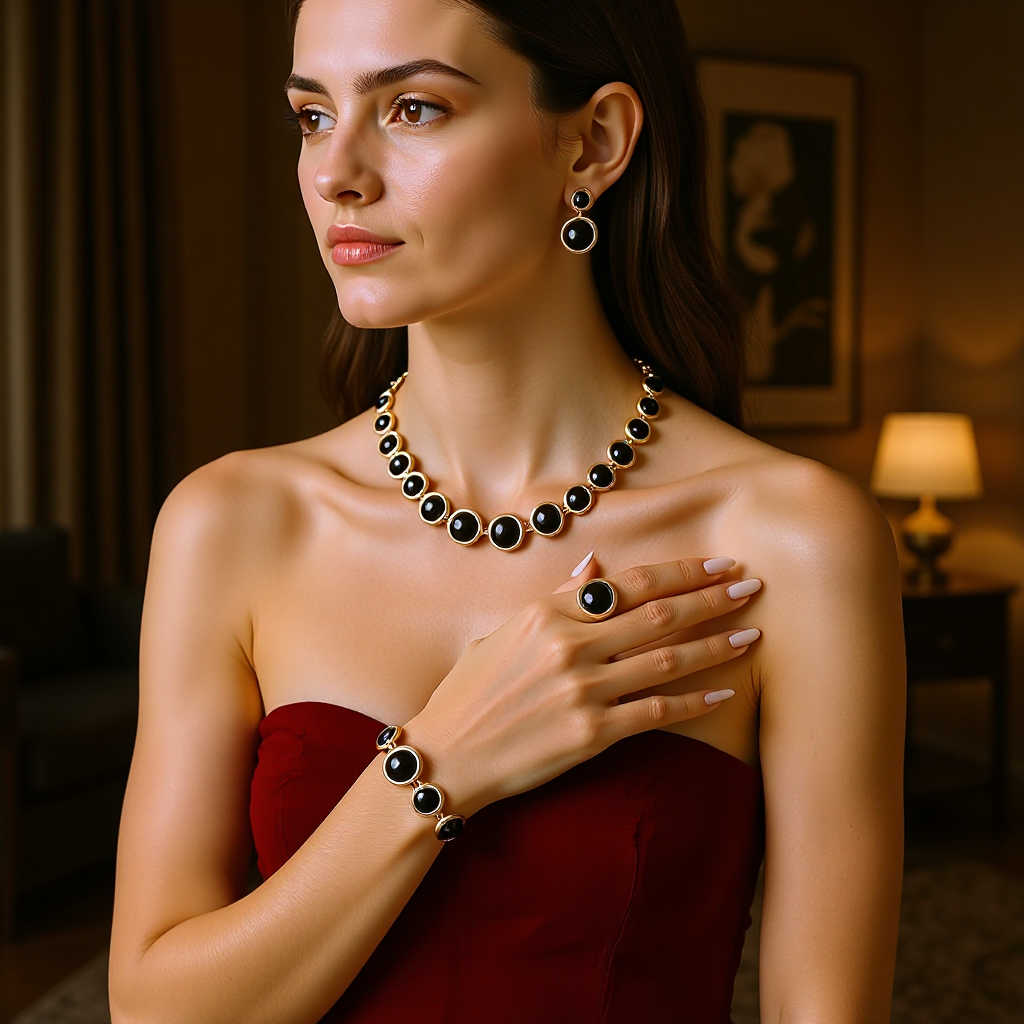💖🔥【Anillo + Pulsera + Pendientes + Collar】✨Conjunto de joyas de estilo bohemio, creativo y único, de estilo minimalista.