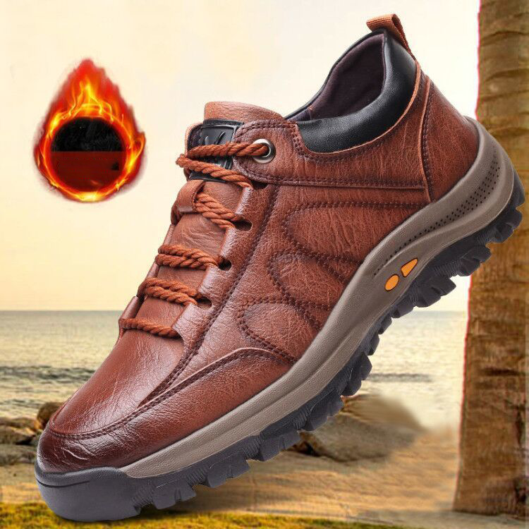 🏆👞【39-48】Zapatos Cuero Casual Hombre/Mujer - Impermeables y Antideslizantes