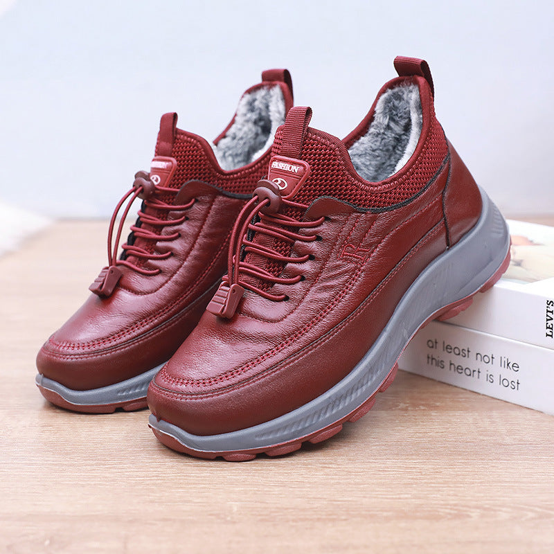 🎁【Oferta especial】🔥【35-41】 2025 otoño e invierno nuevos zapatos deportivos y casuales botas de algodón antideslizantes con suela suave