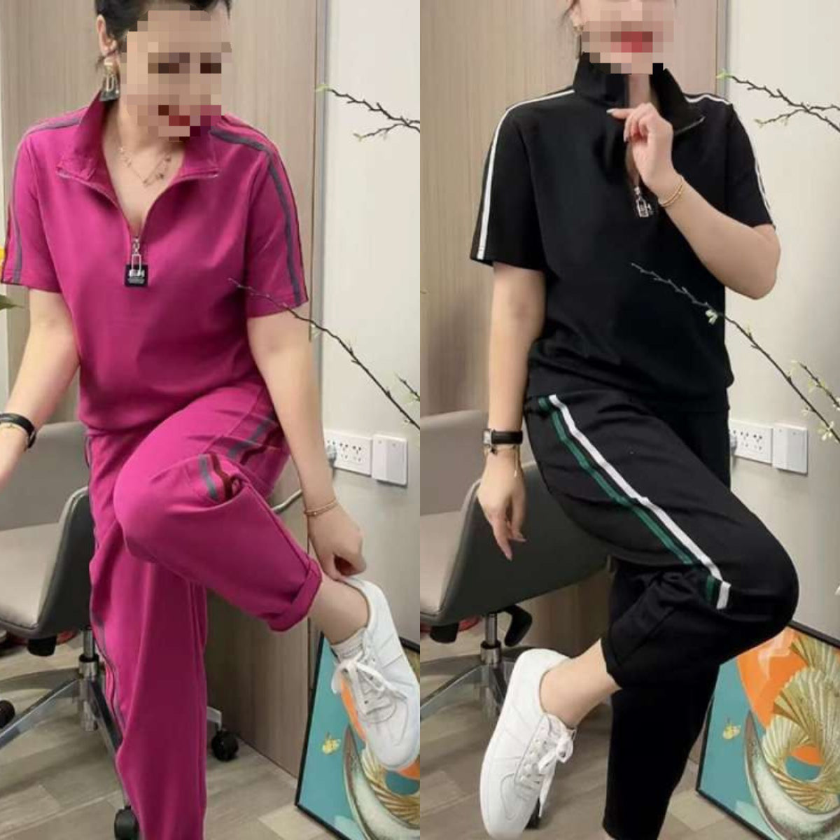 🔥【Compra 1, llévate 1 gratis】👚【M-4XL】Nuevos estilos de verano 2025 Trajes deportivos de moda para mujer, tallas grandes