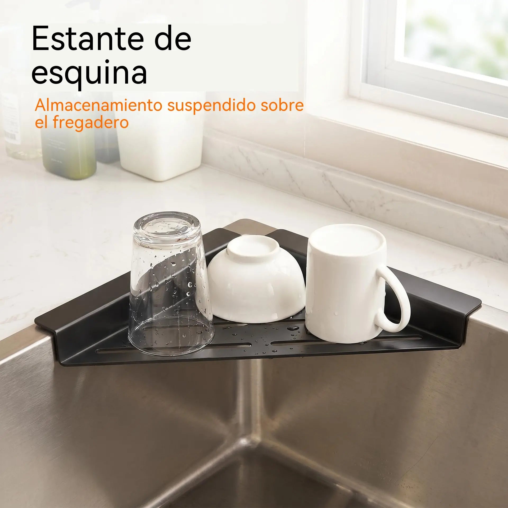 🧼 Organizador de Cocina con Drenaje Automático