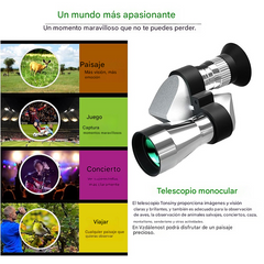 🔭Mini telescopio monocular para teléfono – Telescopio monocular portátil para viajes y observación