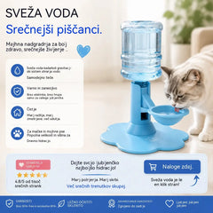 🐾 Avtomatski dozator vode za hišne ljubljenčke – Gravitacijska samopolnilna posoda za vodo za pse in mačke