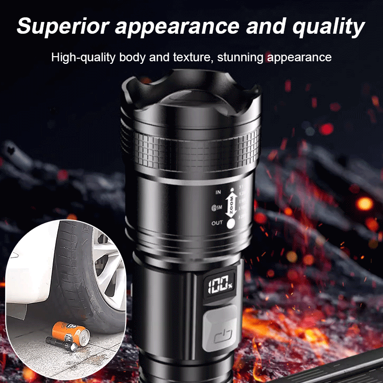 ✨️【35%OFF】🔦Nueva luz de patrulla exterior, potente linterna con disparo prolongado