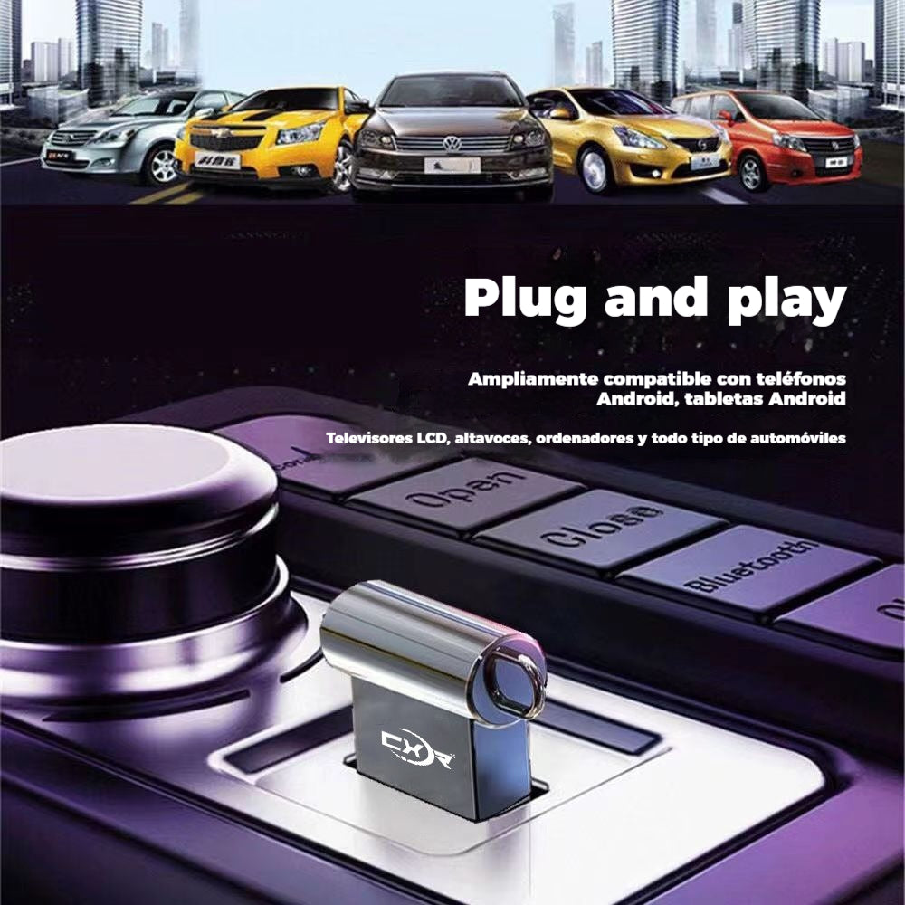 🚗🔥【32 GB】🎵Memoria USB universal de alta calidad para música en coches【2500 canciones y 100 vídeos musicales】