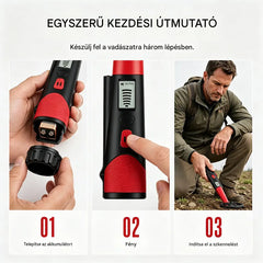 🔎⛏️Hordozható fémdetektor LCD kijelzővel