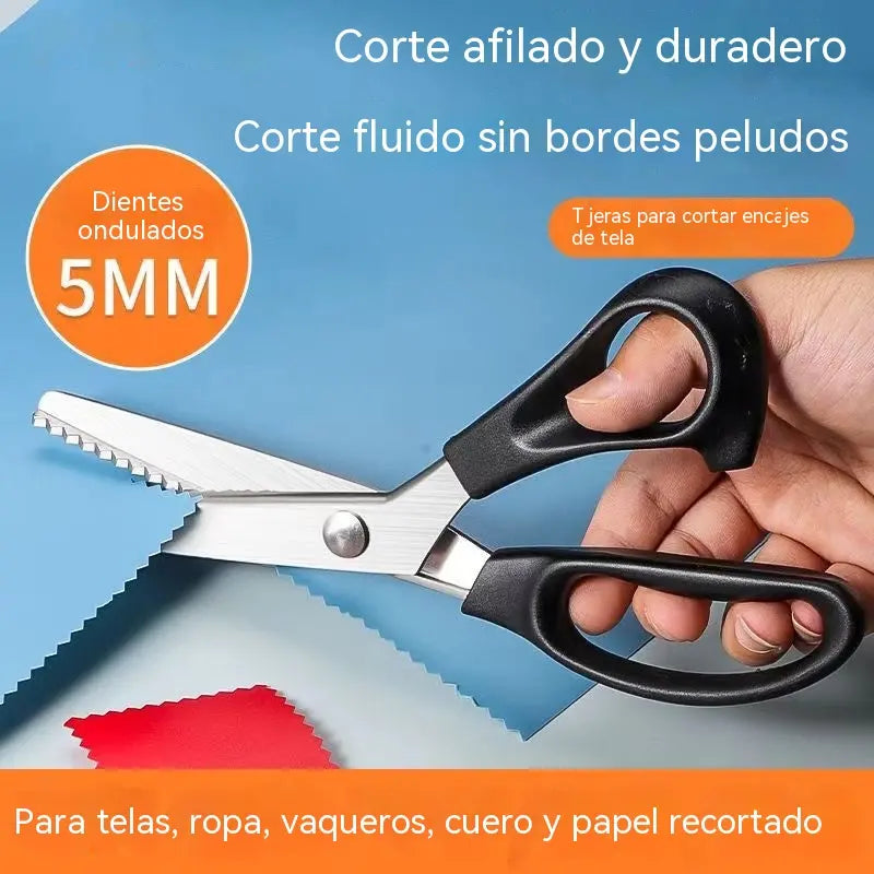 🎁2 piezas 27 euro🧵✂️ Tijeras de zig-zag de acero inoxidable – Tijeras para tela de 9,1 pulgadas para costura, acolchado, confección y manualidades