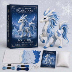 🎁 Último día: ¡Ahorra un 49%! 🧵 Mini kit de patchwork DIY de la serie «Arctic Winter Guardian».