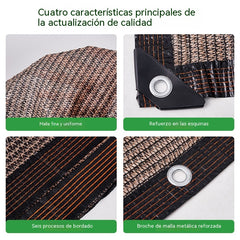 🏆【🔥Oferta imperdible】☀️⛱️【2*5m】Mallas aislantes térmicas y de protección solar para patios exteriores.