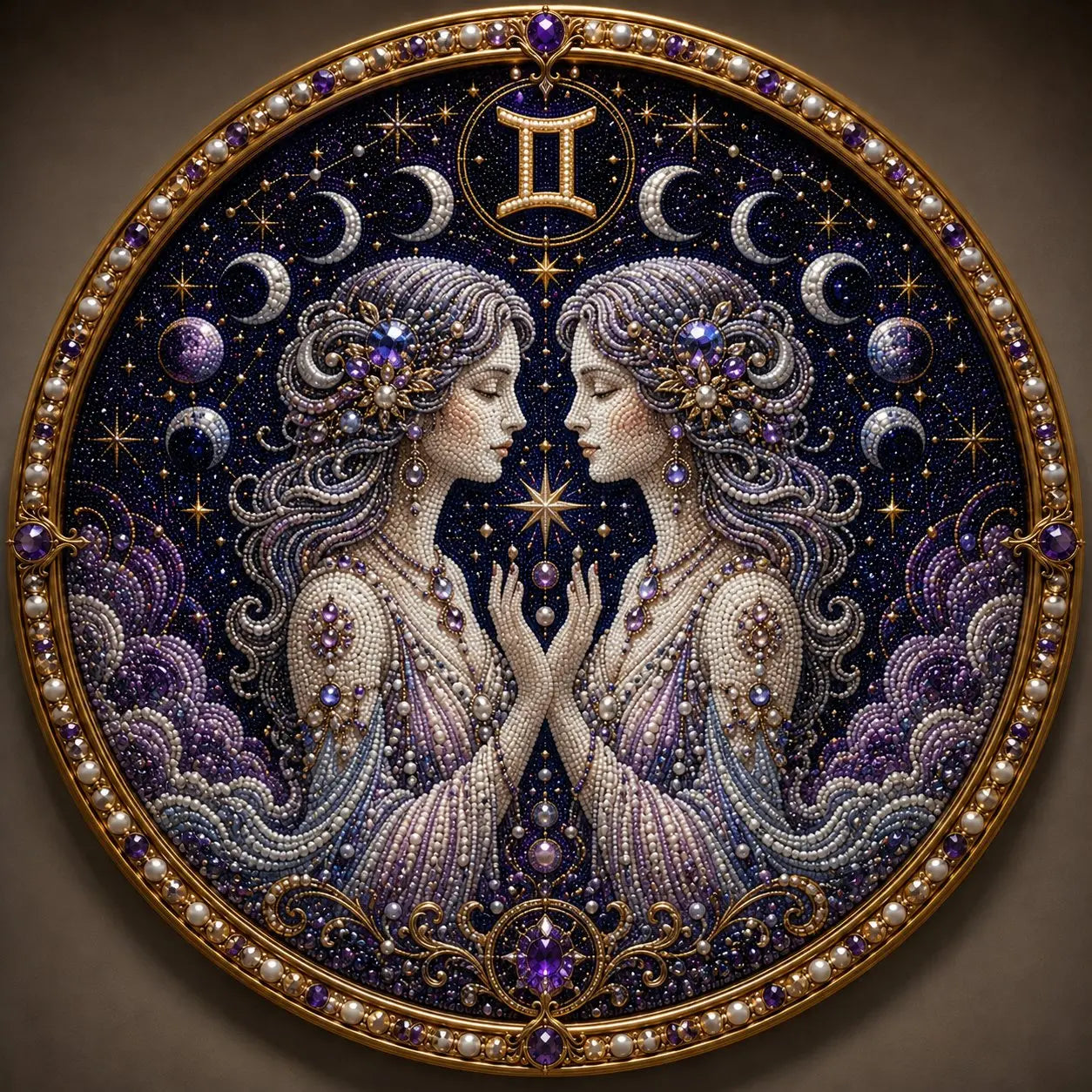 🌙 ¡Magia en tu pared! Lujoso kit de diamantismo 3D de constelaciones, para crear un ambiente mágico en tu hogar 🔮