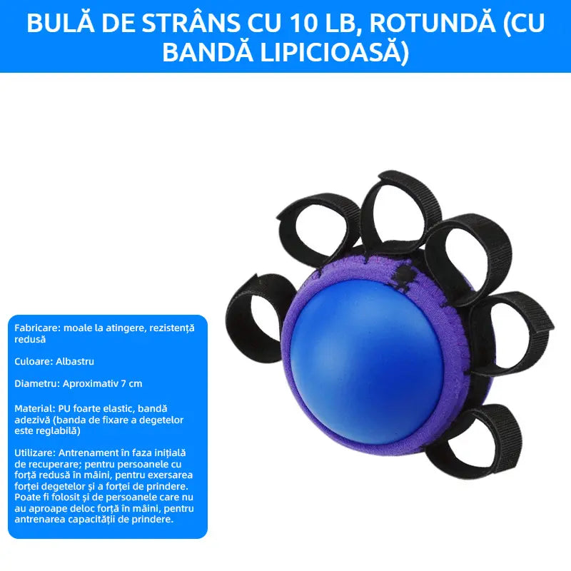🌞💯Pelota ortopédica para la recuperación de dedos y manos, con anillos de fijación, dispositivo de entrenamiento de fuerza y movilidad para personas mayores o con secuelas de un derrame cerebral.