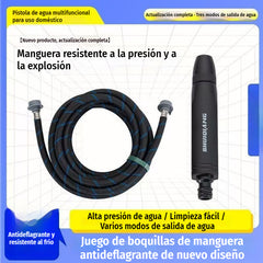 【Manguera + Pistola pulverizadora】💦Pistola de agua multifuncional de alta presión | Limpia coches, riega plantas y limpia casas en segundos🛡️