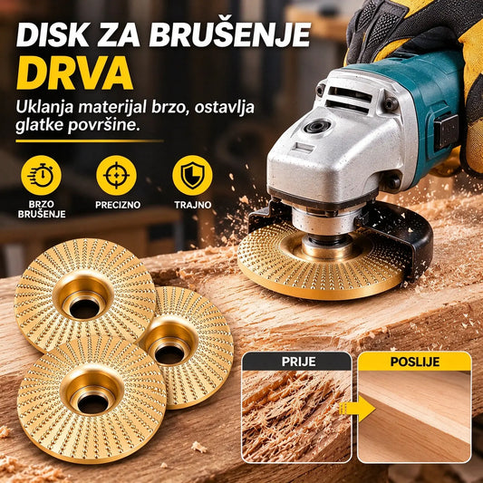 ⚙️🧰【3 komada】Višenamjenski disk za oblikovanje kutne brusilice za drvo