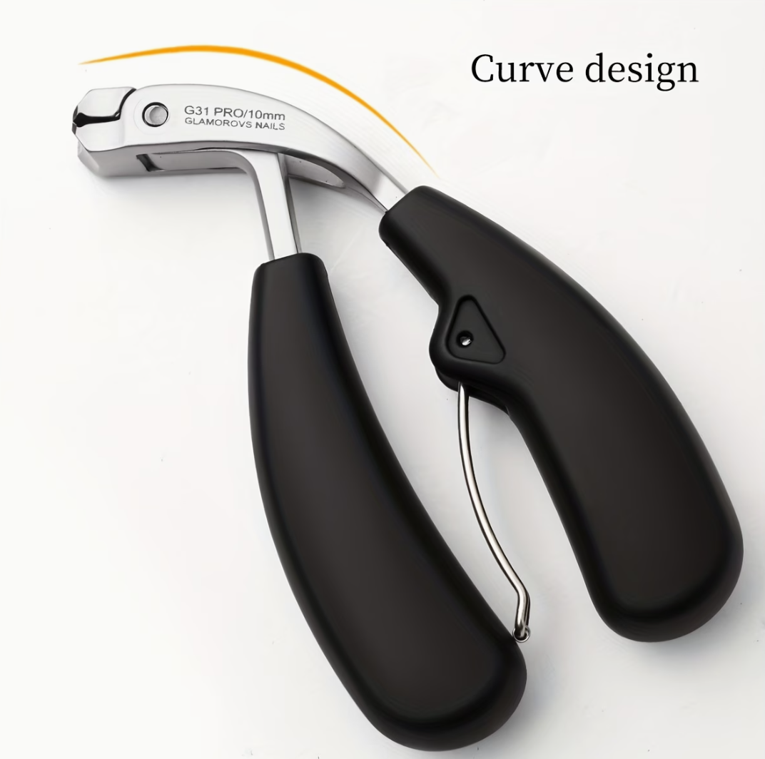 🔥Pinza profesional para uñas gruesas con diseño angular: ¡perfecta para casos difíciles! ✂️