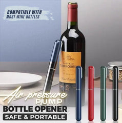 🎉【Compra uno y llévate otro gratis】✨🍷 Abrebotellas neumático de aguja para vino tinto