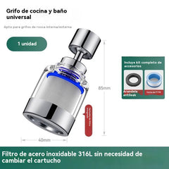 🔥💦Aireador de filtro universal con interfaz de acero inoxidable