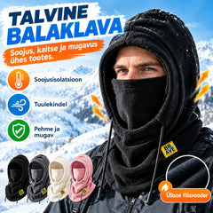 ❄️ Täistermomüts fliisvoodriga, mis hoiab soojas kuni -20 kraadi Celsiuse järgi. ⛷️ Ideaalne suusatamiseks, mootorrattasõiduks ja välitegevusteks.