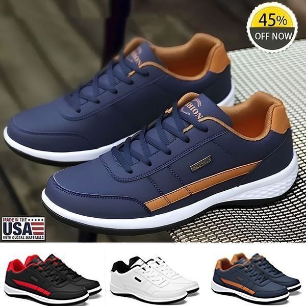 🏃‍👟【38-48】2025 Pantofi de piele confortabili ortopedici pentru bărbați noi