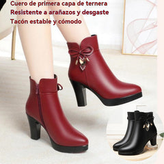 👢Nuevo estilo de otoño🔥【34-41】Botas suaves con cremallera lateral para mujer, otoño e invierno 2025