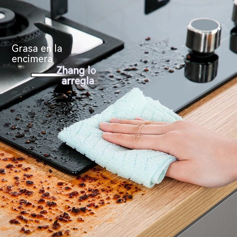 🧽20 hojas por rollo  | Cada hoja: 25×25cm🧽✨ Paño de Limpieza en Rollo Reutilizable – Rasga, Usa y Limpia Fácilmente 🏠