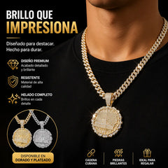 📢📢 ¡50% de descuento! ✨ Colgante Cuban Link con purpurina | Realza tu estilo al instante 💎