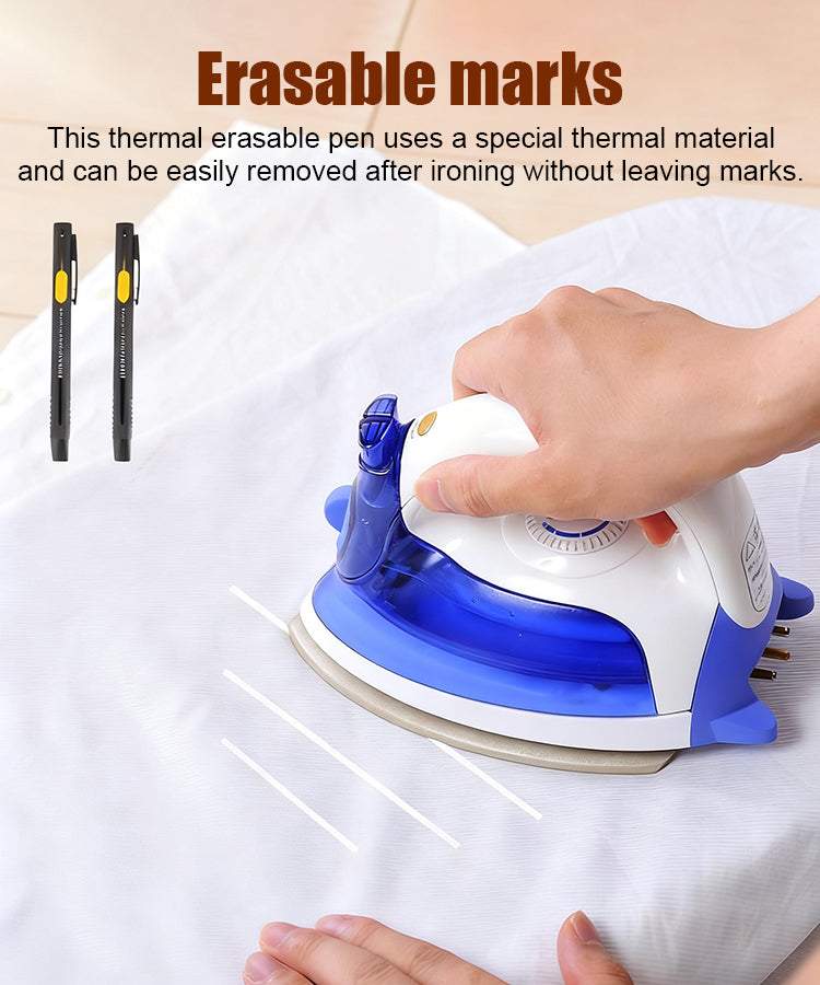 【2 portalápices + 20 recambios】✍️✂️Bolígrafo marca Panda, carcasa de sastre, material de corte, posicionamiento, marcado, tiza, desaparece a altas temperaturas.