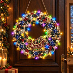 🎄✨ Kit DIY de Atrapaluz Navideño con Perlas y Diamantes | Adorno Colgante con Luces LED | Manualidades Creativas para Navidad 💎