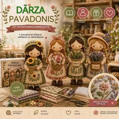 Pēdējā diena: Izmanto 49% atlaidi!  Pašrocīgi veidojams miniatūrs "patchwork" (tekstila mozaīkas) komplekts no sērijas "Miniature World".