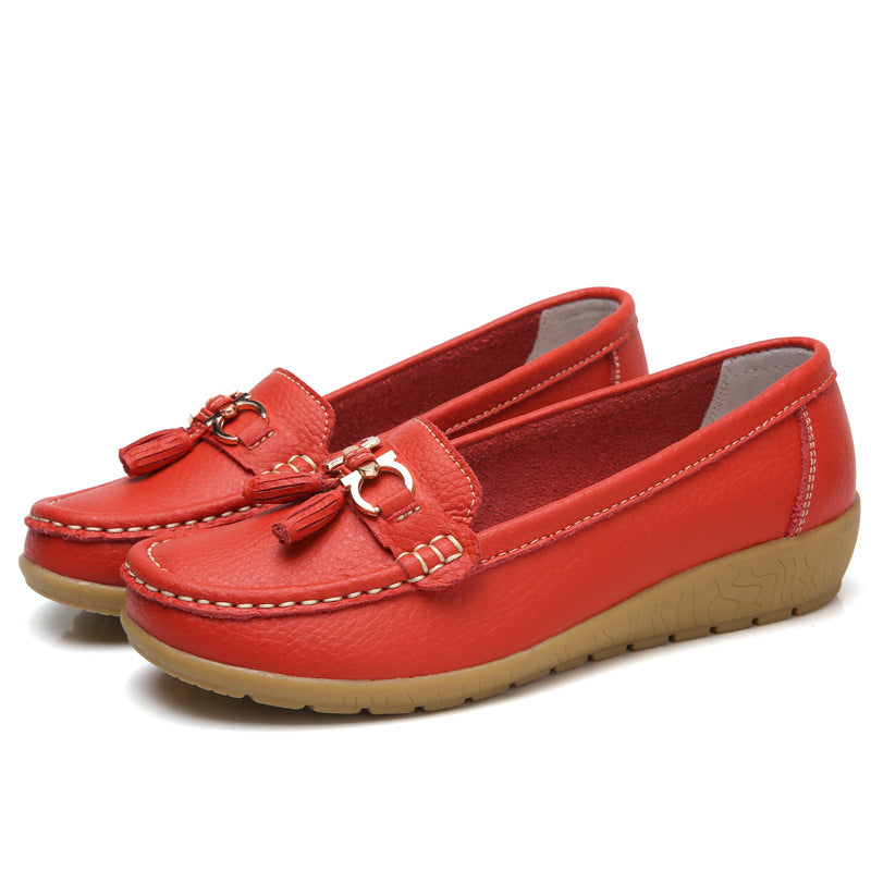 😍🔥【35-44】 Zapatos de cuero para mujer de moda primavera-verano 2025 nuevos
