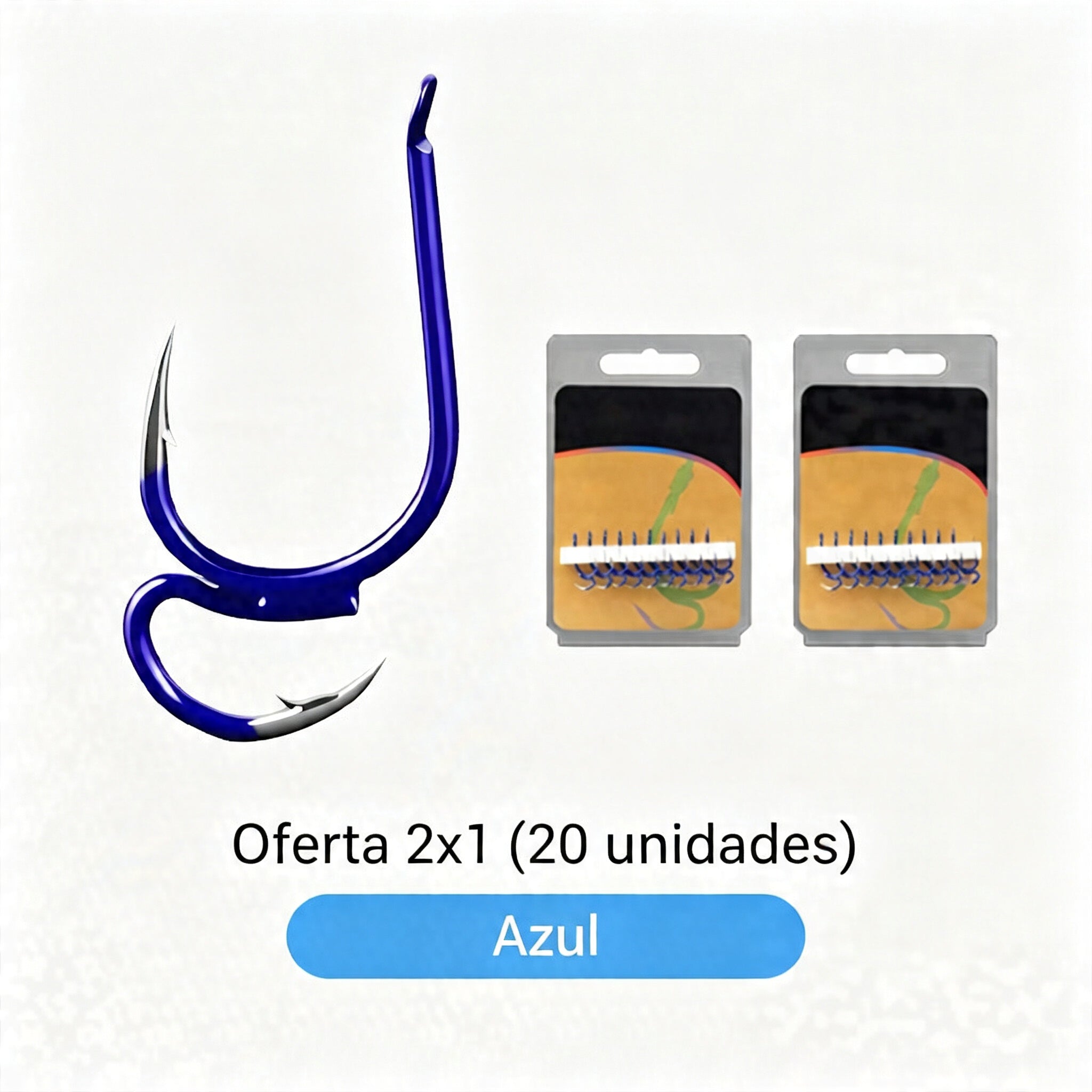 🔥 Compra 1 y llévate 1 gratis ❤️‍🔥 (20 unidades)Anzuelos de Pesca Dobles Clásicos Ultra Afilados