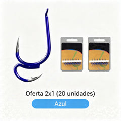 🔥 Compra 1 y llévate 1 gratis ❤️‍🔥 (20 unidades)Anzuelos de Pesca Dobles Clásicos Ultra Afilados