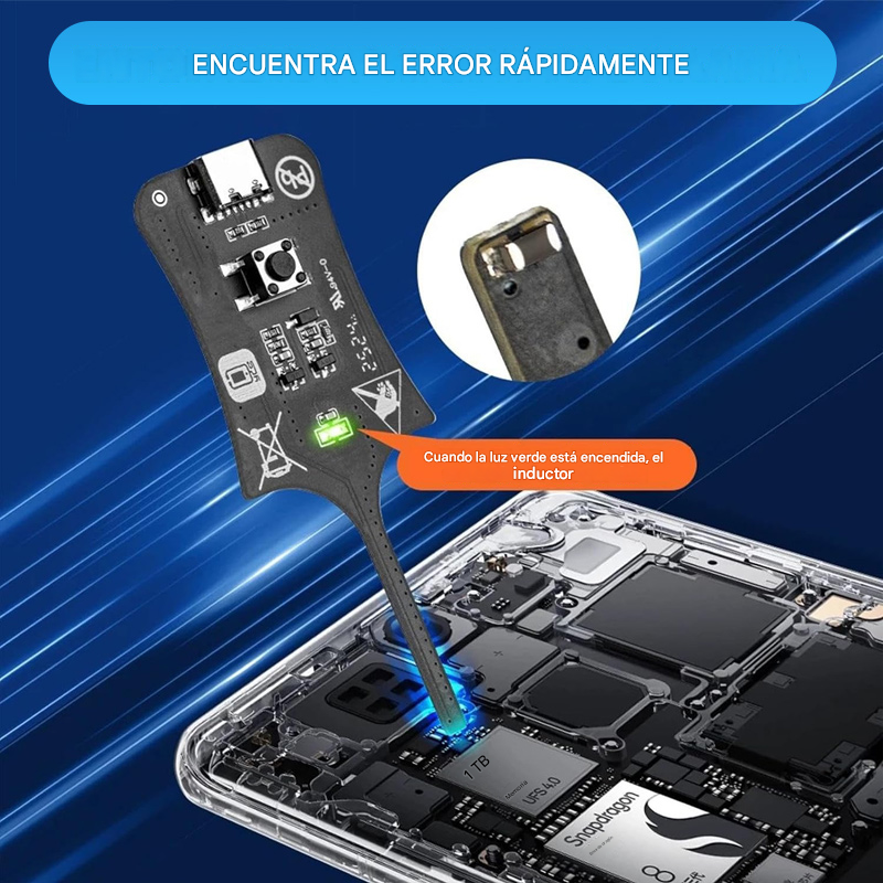 2 artículos por 25 euros-🛠️Probador de inductancia OSS. 📱Solución de problemas de inductores en placas base de teléfonos móviles. ⚡Instrumento de medición de inducción electromagnética.