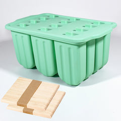 🍦🧊Moldes creativos para paletas heladas, bandejas de silicona para cubitos de hielo congelados.【Enviar 100 palitos de madera】🔥