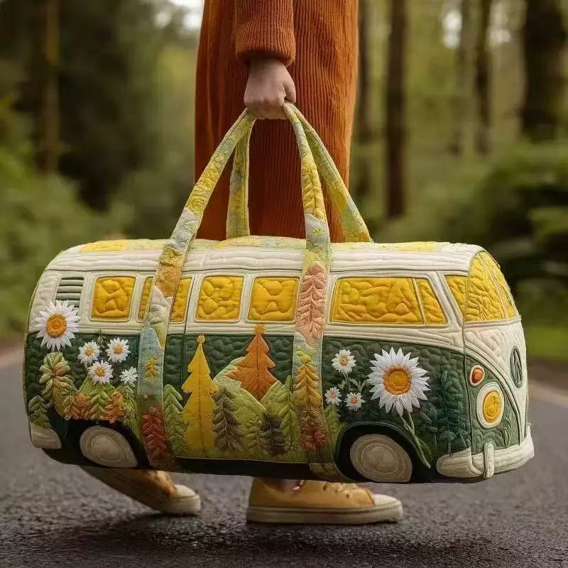 🔥【Oferta especial por tiempo limitado】✨Nuevo bolso tote de viaje multifuncional con estampado de autobús