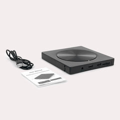 📢📢¡50% de descuento! 💿💻 Lector de CD/DVD Externo – Plug & Play, Portátil y Compatible con Mac/Windows