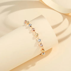 🎁🔥Pulsera ojo de gato de oro rosa de 18K