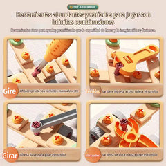 🧰 50% DE DESCUENTO🧩 Kit de herramientas para niños, divertido proyecto de bricolaje, desarrolla las habilidades prácticas de los niños🎪🔩