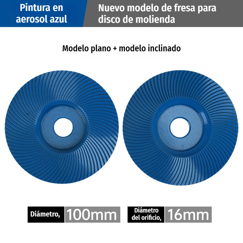 【2 piezas】⚙️Discos y fresas de lijado para madera | Compatibles con amoladora angular ✨