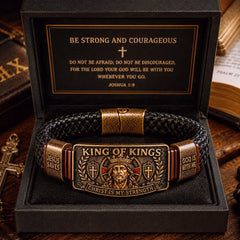 ✝️ Diez pulseras de la fe del Rey de Reyes - Pulsera cristiana ajustable - Regalo