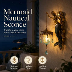 ⏰Aplique de pared vintage con forma de sirena