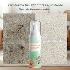 Quitamanchas de espuma para alfombras sin agua con toalla