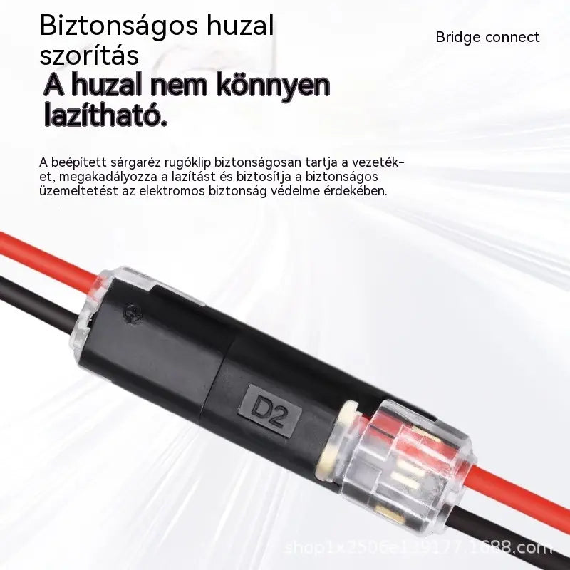 🥳 50% kedvezmény! ⏰ 【1000 darab raktáron】Csupaszodásmentes csatlakozó, reteszelő csattal, biztonságos zárással és csúszásgátlóval ⚡️