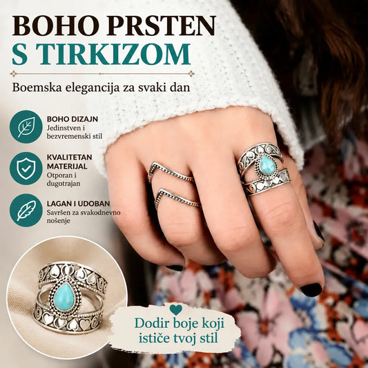📢📢Kupite 1, dobijte 1 gratis: 2 artikla! ⏰Vintage ženski prsten s izrezbarenim oblikom suze